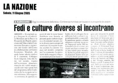 La Nazione, 11 June 2005