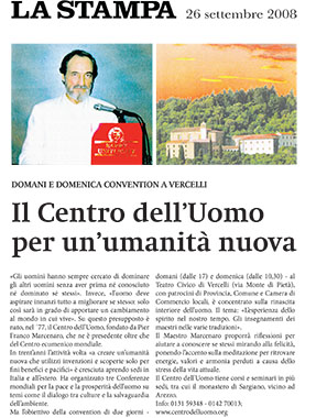 La Stampa, 26 September 2008