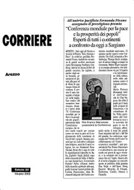 Il Corriere di Arezzo, 29 June 2002
