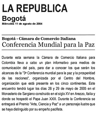 La Republica, 11 August 2004